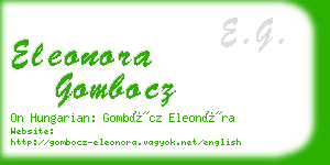 eleonora gombocz business card